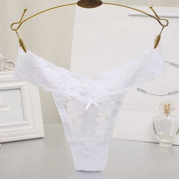 Women Sexy Underwear See Through Lace G-strings Thongs Briefs Panties  Lingerie