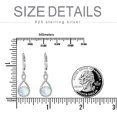 thumbnail image 2 of CACA LADY Birthstone Dangle Drop Earrings 925 Sterling Silver Infinity Birthstone Earrings Jewelry Gifts for Women, 2 of 5
