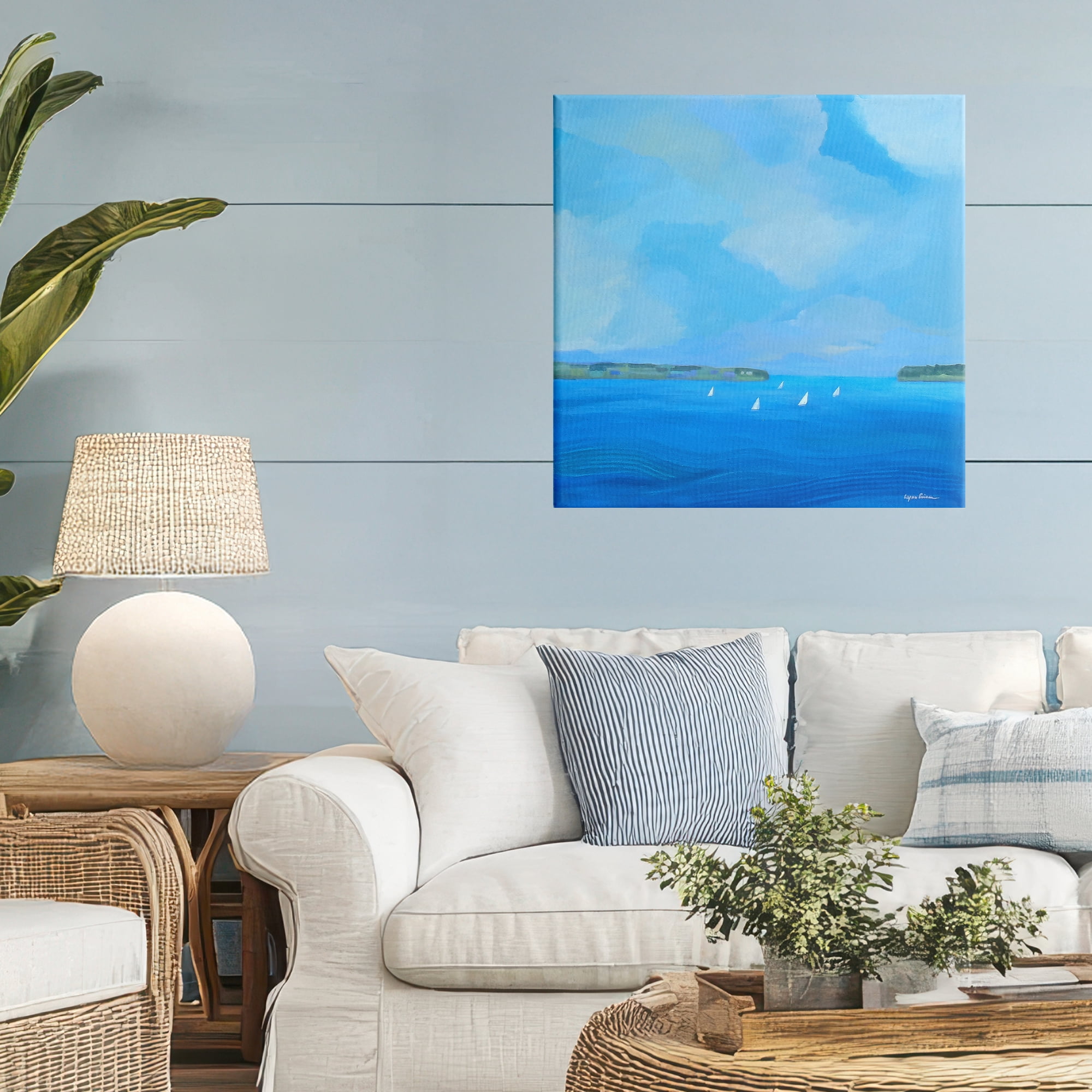 Stupell Industries A Perfect Day Seascape Canvas Wall Art, design by Lynn Ericson Fine Art