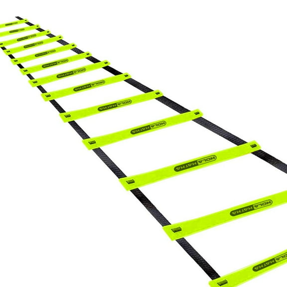 HolaHatha 20 Ft 12 Rung Adjustable Sports Agility Fitness Training Ladder