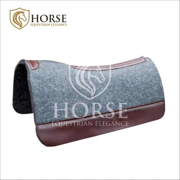 Horse Equestrian Elegance Normal Felt Saddle Pad 30x30 Lt Charcole