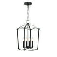 thumbnail image 5 of 4-Light 12.01-in Matte Black Pendant Light for Kitchen, Living Room, Dining Room, 5 of 10