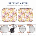 thumbnail image 6 of Haiem Colorful Floral Car Windshield Sun Shade (2 Pieces) Foldable Windshield Sun Shade Car Accessories for Truck SUV Pickup-Large, 6 of 7