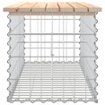 thumbnail image 2 of vidaXL Garden Bench Gabion Design 103x44x42 cm Solid Wood Pine, 2 of 5