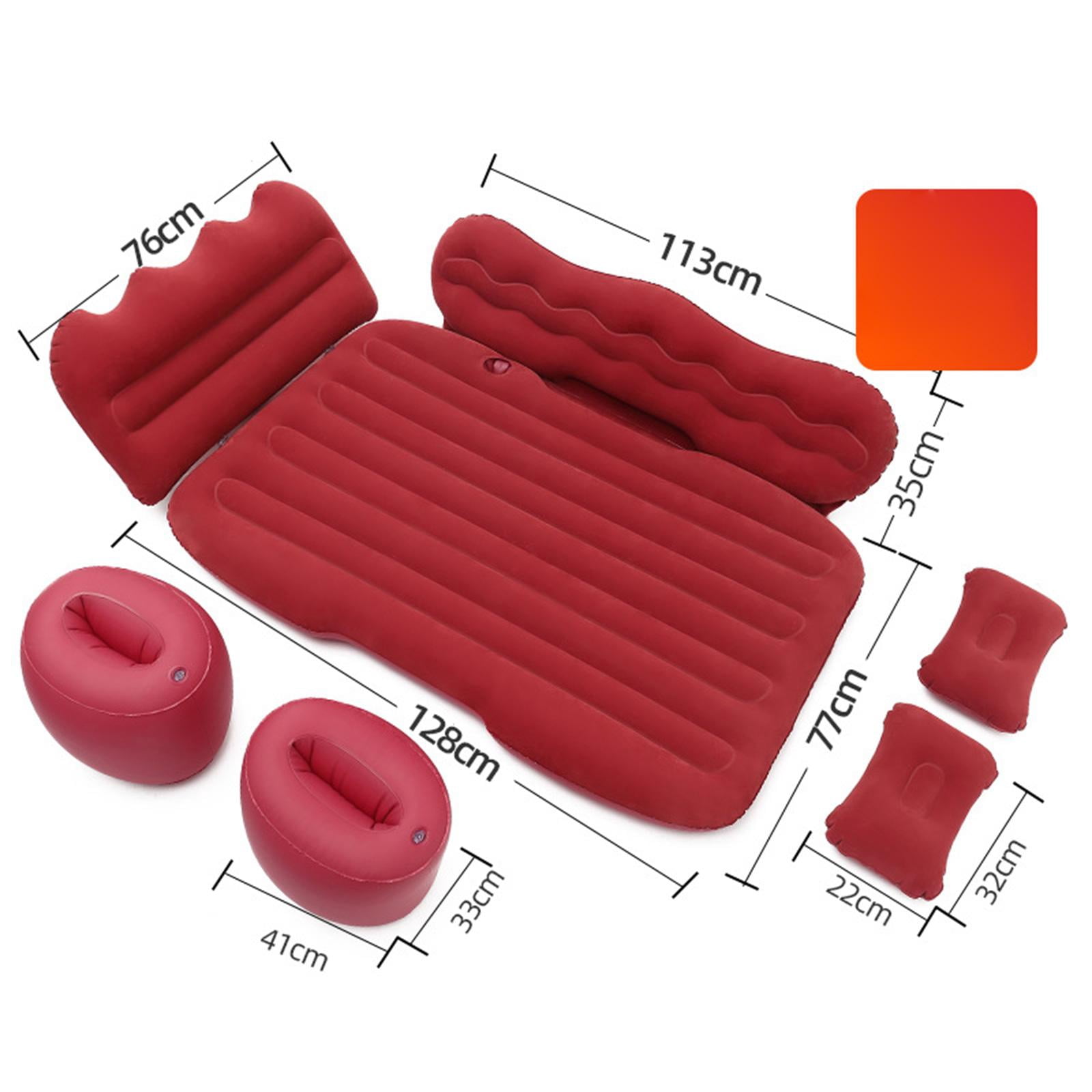 GARENDE Inflatable Car Air Mattress Camping Air Mattress Bed for MPV Automotive Red