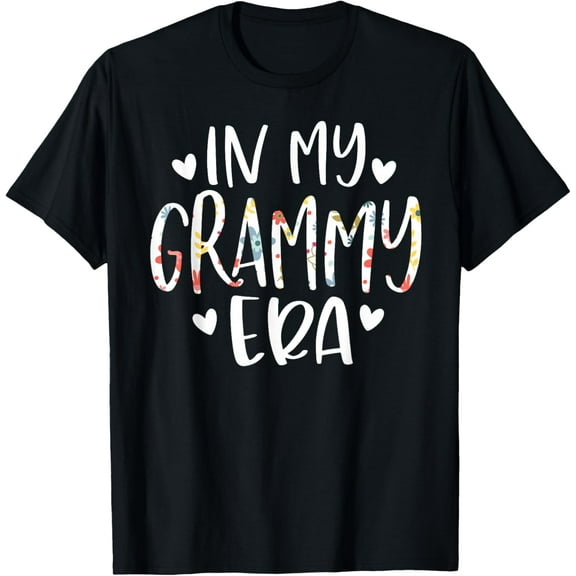 In My Grammy Era Flower Letter Floral Cute Gifts For Grammy T-shirt
