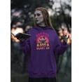 thumbnail image 2 of Say Boo And Scary On Hoodie Women -Image by Shutterstock, Female 3X-Large, 2 of 4