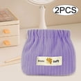 thumbnail image 1 of Bolsa de maquillaje de pana perfecl con Cierre automático 2 Violeta, 1 of 8
