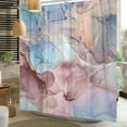 thumbnail image 2 of LFEEY Shower Curtain Pink and Purple Marble Shower Curtains Set with Hooks for Bathroom Decor Accessories Bathtub Curtain, 72"x72", 2 of 5