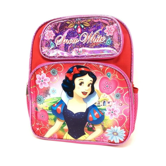 Disney Princess Snow White 12" Shine Pink Color Small Backpack