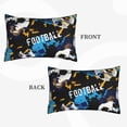 thumbnail image 4 of Naloa Football Pillowcase, Throw Pillowcase, Wrinkle-Free, Stain-Resistant with Hidden Zipper for Bedroom Sofa - 16"x24", 4 of 9