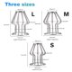 thumbnail image 3 of 1pc Couples BDSM Anal Plugs for Dilatation and Masturbation - Hollowed-out Metal Toys for Flirting and Sexual Enhancement, 3 of 4