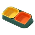thumbnail image 2 of Pet Bowl Food and Water Feeder Non Slip, Detachable Colorful Removable with Stand, Feeding Dish for Dog Supplies Bedroom Living Room Garden Green, 2 of 9
