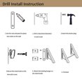 thumbnail image 3 of Coofit Wall Clothes Hanger Retractable Folding Wall Mounted Clothes Rack Coat Rack, 3 of 10