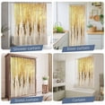 thumbnail image 5 of Abstract Gold Waterproof Shower Curtain, Large 72"x78" Washable Polyester Fabric Shower Curtains for Bathroom, Modern Brush Luxury Strokes Artwork Decorative Bathtub Curtain Sets with Hooks, 5 of 9