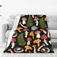 thumbnail image 2 of Mushroom Blanket Soft Warm Mushroom Throw Blanket for Couch Lightweight Cozy Mushroom Lovers Bed Blankets & Throws for Living Room Decor Mushroom Gifts for Kids Adults (Mushroom, 80"x60"), 2 of 6