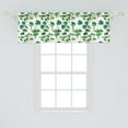 thumbnail image 2 of Ambesonne Lemons Window Valance, Digitally Generated Monstera Tropical Leaves and Citrus Blossoms, Curtain Valance for Kitchen Bedroom Decor with Rod Pocket, 54" X 18", Pastel Yellow Fern Green, 2 of 3