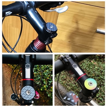 HARFINGTON Bicycle Headset Stem Top Cap Aluminum HARFINGTON 1-1/4" OD Bicycle Headset Stem Cap - Aluminum Alloy Colorful MTB Road Bike Top Cap Aluminum Alloy Bike Stem Cap