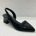 thumbnail image 3 of Mepaouo Women's Slingback Pumps Pointed Toe Block Heel Slip on Work Party Dress Shoes(Black,6.5), 3 of 7