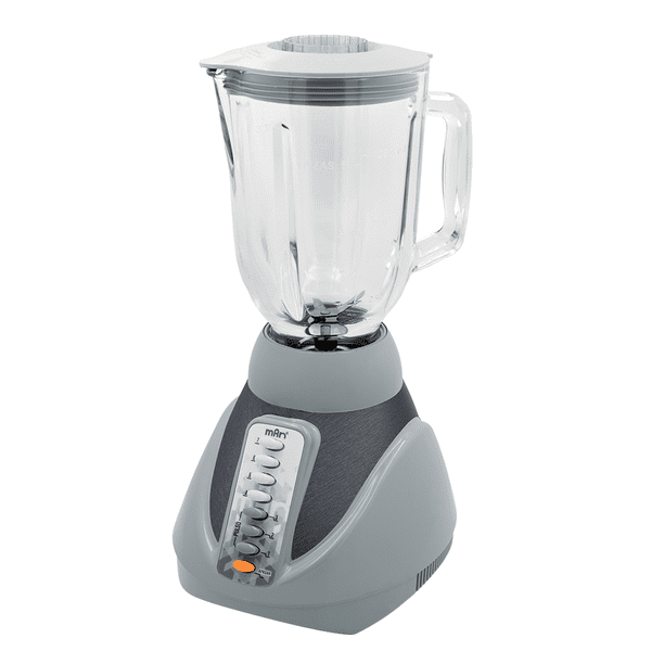 Licuadora MAN LPV-807 750W 1.5 L 7 Velocidades Vaso de Vidrio Silver Licuadora Potente para Hogar Jugos Batidos