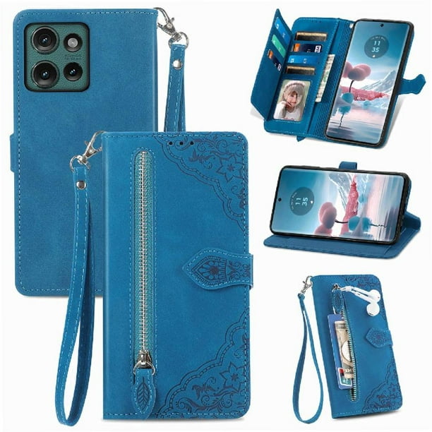 Funda billetera anti-golpes para GANGXUN Motorola Edge 2024 , ideal para día a día y trabajo