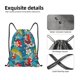 thumbnail image 4 of Fotbe Japanese Koi Bolsa Mochila con Cordón Estampada, Bolsa de Gimnasio Deportiva, Bolsa Cinch, Bolsa con Cordón para Hombres y Mujeres-Small, 4 of 6
