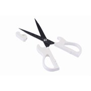 Seki Sound Guitar Scissors with Stand for Display, Made in Japan - Pearl White