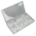 thumbnail image 3 of 504 uñas postizas extra largas, esmeriladas, ovaladas, finas, de cobertura completa, transparentes., 3 of 14