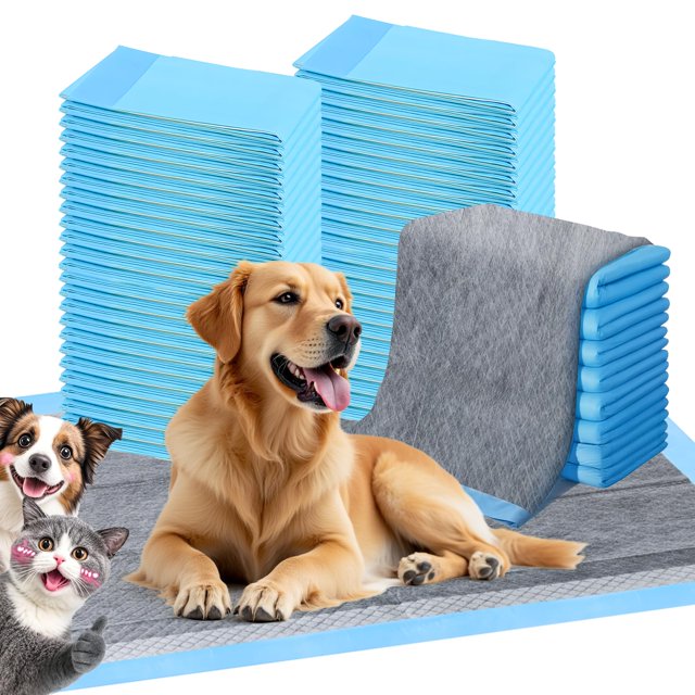 Almohadillas de adiestramiento para perros FluffyDream Ultra Charcoal, 17 x 23 cm, 100 unidades