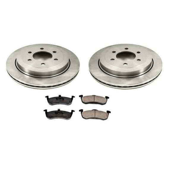 Rear Brake Rotors & Ceramic Brake Pads for Ford Expedition Navigator 2007-2017