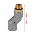 thumbnail image 2 of Timilge Fuel Hose Swivel Joint 3/4'' NPT 360-Degree Oil Pipe Joint Fuel Transfer Movable Joint Refueling Gun Elbow Universal, 2 of 4