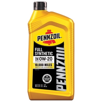 Pennzoil Platinum Full Synthetic 0W-16 Motor Oil Ecobox, 1 Quart