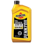(4 pack) Pennzoil Full Synthetic 0W-20 Motor Oil, 1 Quart