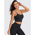 thumbnail image 2 of Top deportivo CRZ YOGA ajustable con espalda en V, sin aro, negro, talla S, 2 of 5