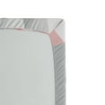 thumbnail image 2 of Ambesonne Abstract Fitted Sheet, Modern Symmetric Forms, Twin Size, Grey Coral Pale Pink, 2 of 2