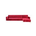 thumbnail image 3 of Chic Home Kiefer Velvet Right Facing Convertible Sectional Sofa Bed, 3 of 6