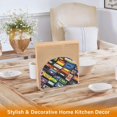 thumbnail image 6 of Yayeee Napkin Holder for Table Set of 2 Kitchen Paper Tissue Organization, Retro Game Cassette Pattern, 6 of 8