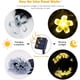 thumbnail image 4 of Cadena de luces solares con forma de flor de cerezo, impermeable, LED para exteriores, jardín, patio, decoración navideña para interiores (12 m, blanco cálido), 4 of 5