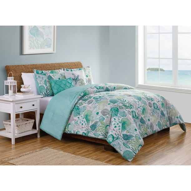 Vcny Home Ivory Coast Reversible Seashell Comforter Set King
