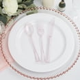 thumbnail image 1 of Efavormart 75 Pack Rose Gold 7" Disposable Plastic Cutlery Set Glitter Sprinkled Design Disposable Flatware, 1 of 5