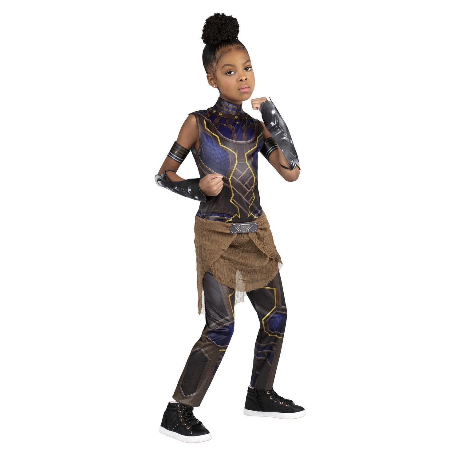 MARVEL'S SHURI YOUTH COSTUME - Combinaison en jersey poly avec paréo, poignets et gantelets