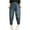 Green, variant on Women's Embroidered High Waisted Capri Jeans Elastic Waist Denim Pants Bohemian Style Summer Casual Comfort Fit Artistic Design Beige L