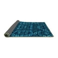 thumbnail image 2 of Ahgly Company Indoor Rectangle Abstract Turquoise Blue Modern Area Rugs, 8' x 10', 2 of 4