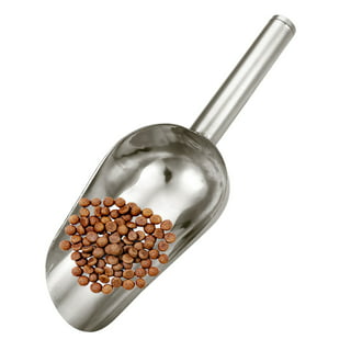 Pet Food Scoop 12 Oz Stainless Steel Matte Finish 1.5 Cup Dry Dog Kibble  Scooper