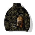 thumbnail image 3 of Ropa informal de algodón de invierno para hombre, ropa de calle Harajuku, chaquetas frías para hombre, ropa holgada de algodón, abrigo con estampado de tigre y león, 3 of 5