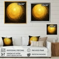 thumbnail image 4 of Designart "Fantasy Of Moon'S Lemon Light" Moon Canvas Prints, 4 of 7