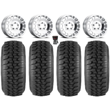 Method 412 15×6 Wheels Raw (5+1) 32 DS Soft Tires Polaris RZR Turbo R & Pro R Ranger 1500 Xpedition