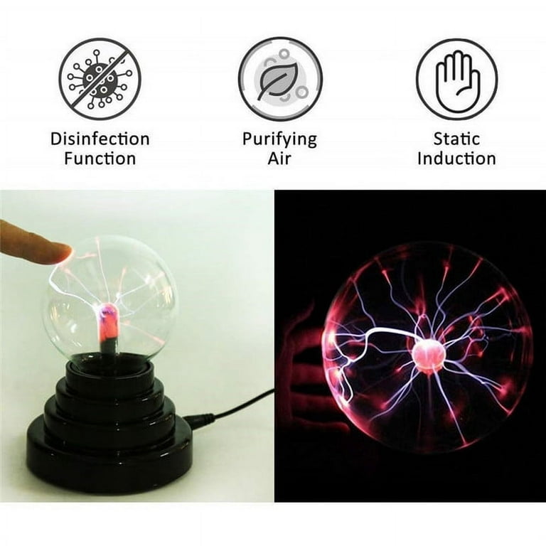 Novelty Magic Crystal Plasma Ball Touch Light 3 4 5 6 8 inch LED