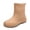 Brown, variant on Women's Matte Slip On Chunky Sole Rain Boots Ankle Rain Boots For Outdoors Non Slip Waterproof Rubber Ankle Short Gardening Walking Outdoor Rain Shoes for Women