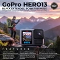 thumbnail image 3 of GoPro Hero 13 Action Camera Bundle, Black Waterproof Camera with 3 Batteries, 64GB Memory Card & Charger, 3 of 5
